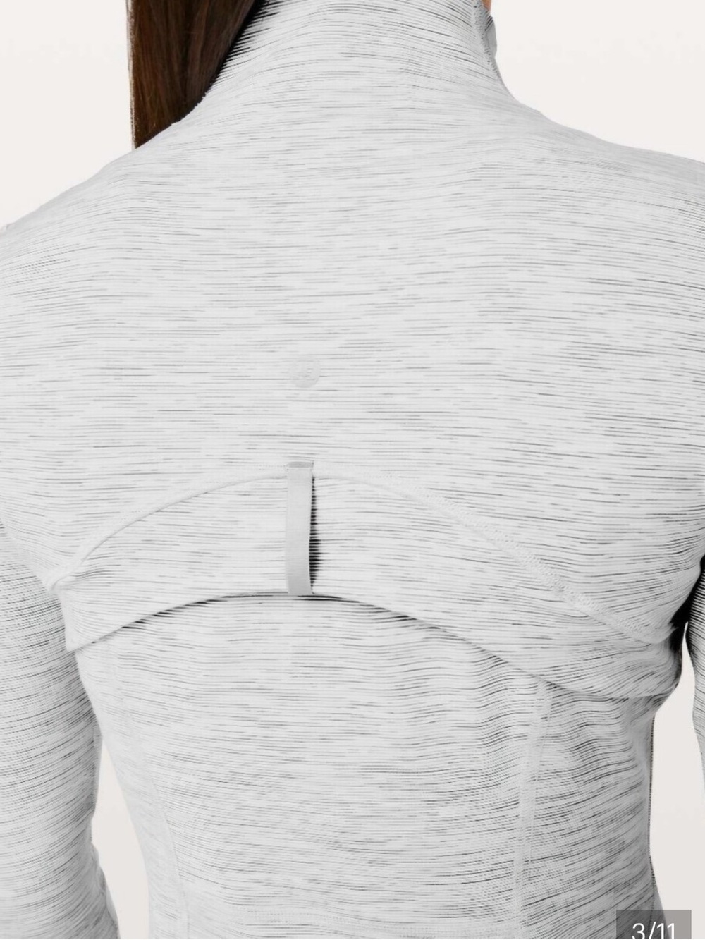 lululemon athletica White Heather Bomber-Style Jacket - Picture 2 of 5